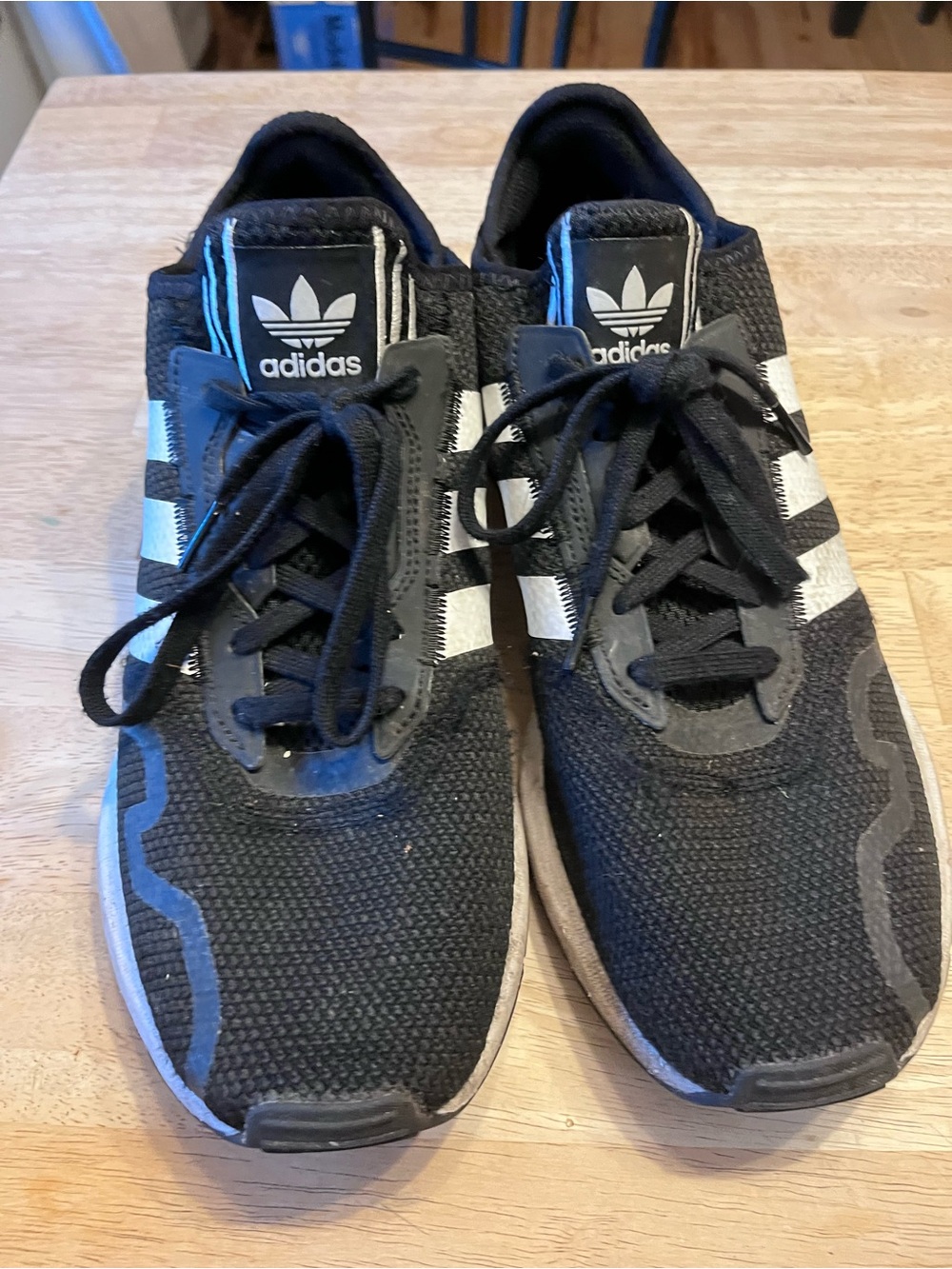 adidas swift Men's Black and White Low-Top Sneakers